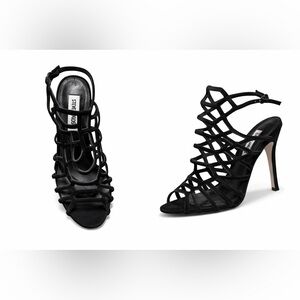 🖤Steve Madden Black Cage Heels